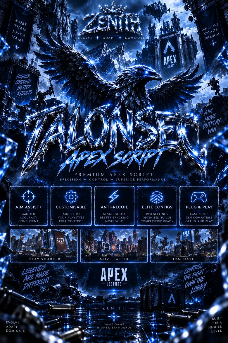 TALONSEC, the Apex Legends script poster