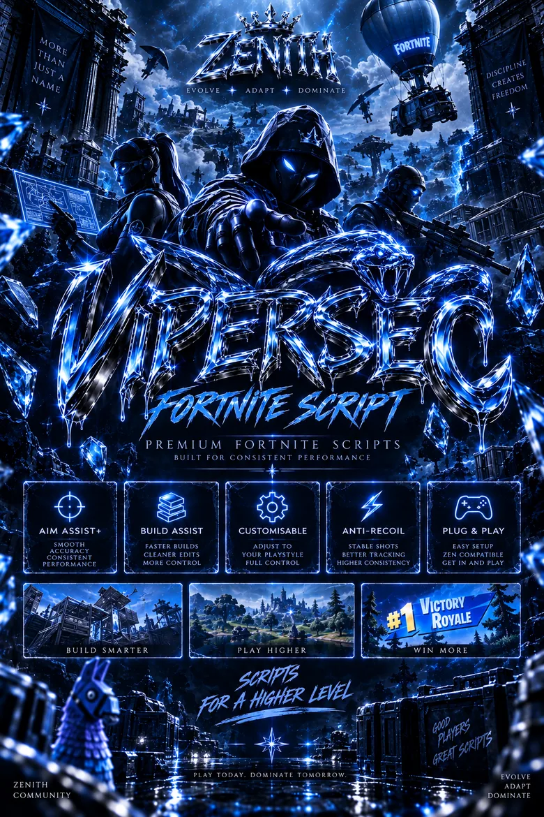 VIPERSEC, the Fortnite script poster